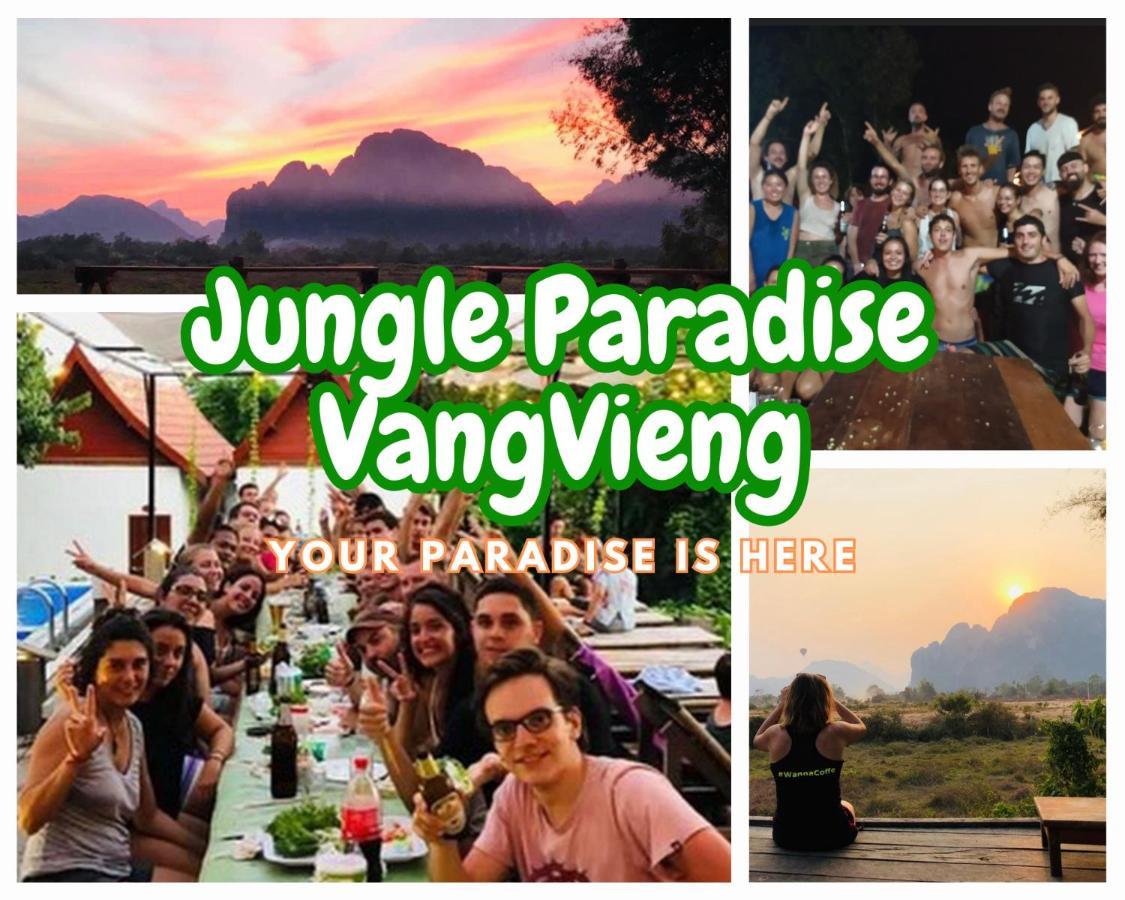 Jungle Paradise Vangvieng - Bungalows 万荣 外观 照片